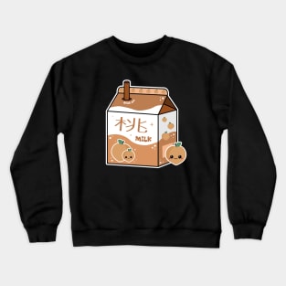 Kawaii Peach Milk Crewneck Sweatshirt